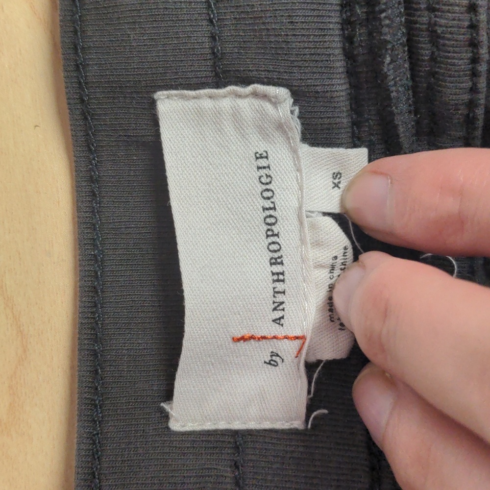 Anthropologie Women's The‎ Nomad High Rise Jogger Size Extra Small Charcoal Boho - Picture 5 of 15
